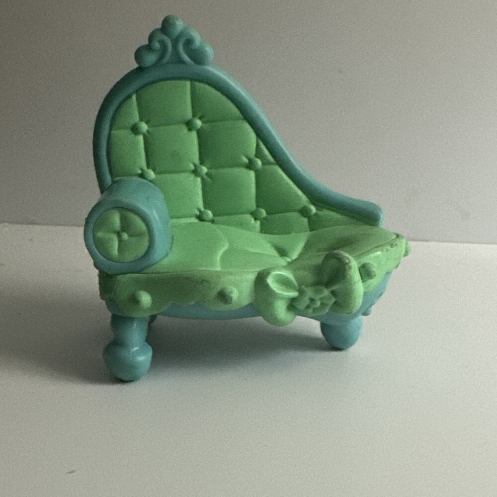 2006 Littlest Pet Shop Green Chaise Couch Vintage